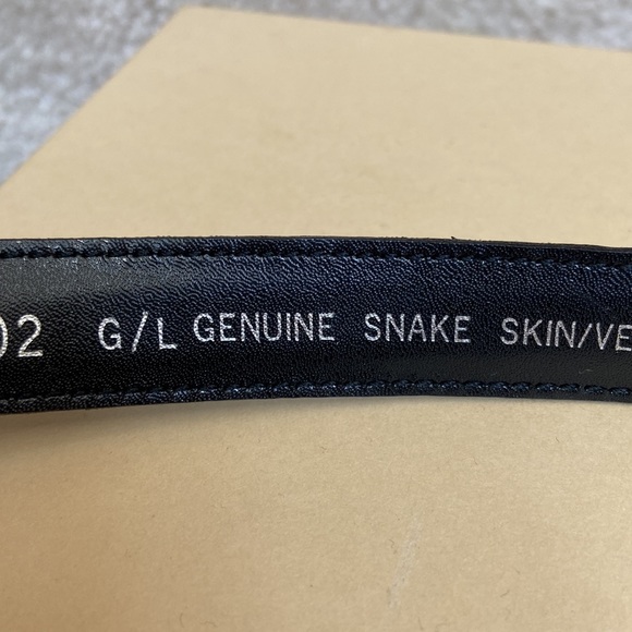 genuine snakeskin belt / leather belt - Picture 6 of 13